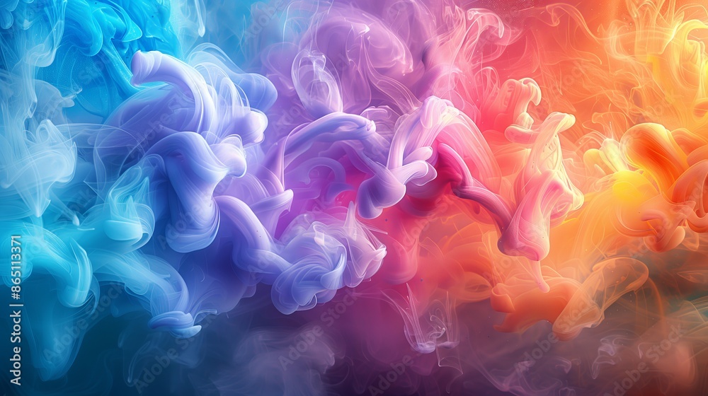 Multicolored smoke, texture Multicolored smoke, texture