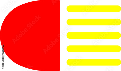 Headlight Vector Icon