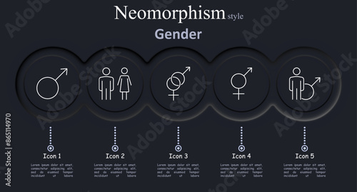 Gender set icon. Male symbol, gender symbols, signs, identity, male and female, representation, diversity, , identity, symbol.