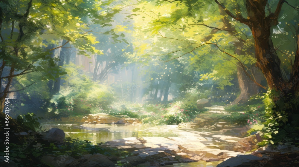 Bright summer afternoon Bright summer afternoon