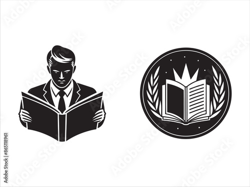 Magazine silhouette design vector art AI Technology 