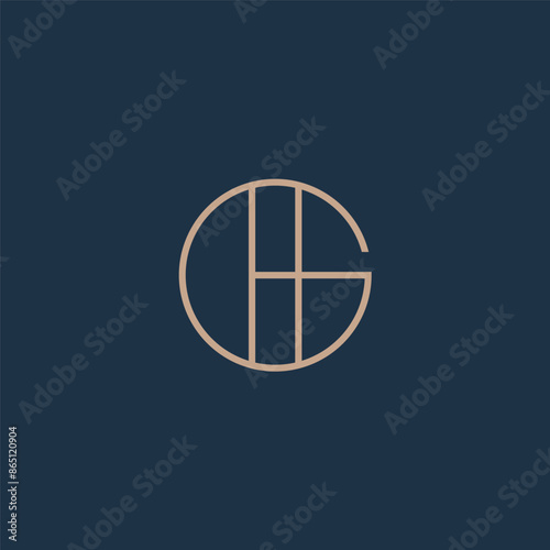 GH monogram circle logo.