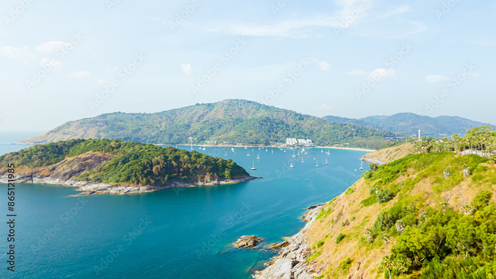Promthep Cape Sunset Viewpoint in the South of Phuket Thailand Take photos from a drone Top 5 popular tourist attractions in Thailand Promthep Cape Sunset Viewpoint in the South of Phuket Thailand Take photos from a drone Top 5 popular tourist attractions in Thailand