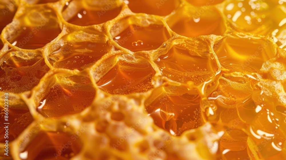 The Natural Honeycomb Closeup The Natural Honeycomb Closeup