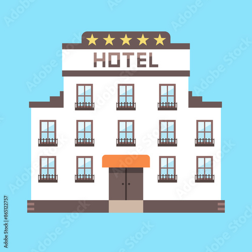 Luxurious hotel exterior