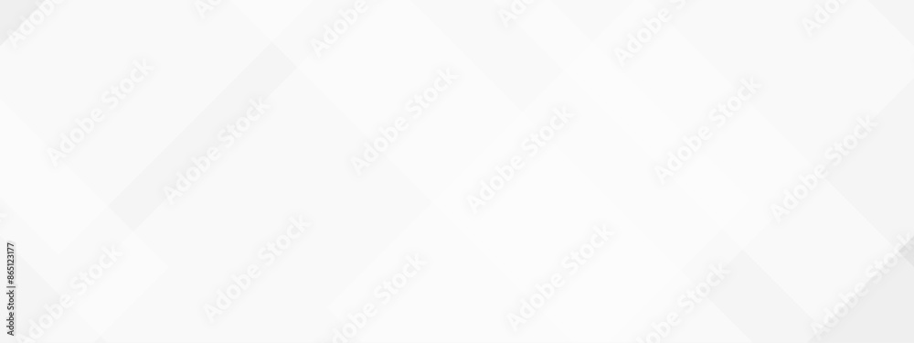 Obraz premium Abstract white and gray geometric overlay layer background on bright space with geometric decoration concept. Minimal futuristic element concept for poster, brochure, banner, wallpaper, cover, flyer.