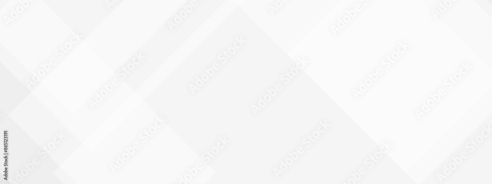 Obraz premium Abstract white and gray geometric overlay layer background on bright space with geometric decoration concept. Minimal futuristic element concept for poster, brochure, banner, wallpaper, cover, flyer.