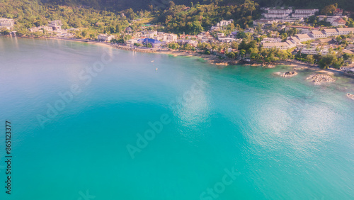 Wallpaper Mural Patong Beach Popular places. afternoon light sky and blue ocean are on the back of white Phuket sea is the one of landmarks on Phuket island Thailand. Torontodigital.ca
