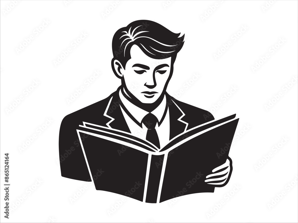 Magazine silhouette design vector art AI Technology Magazine silhouette design vector art AI Technology
