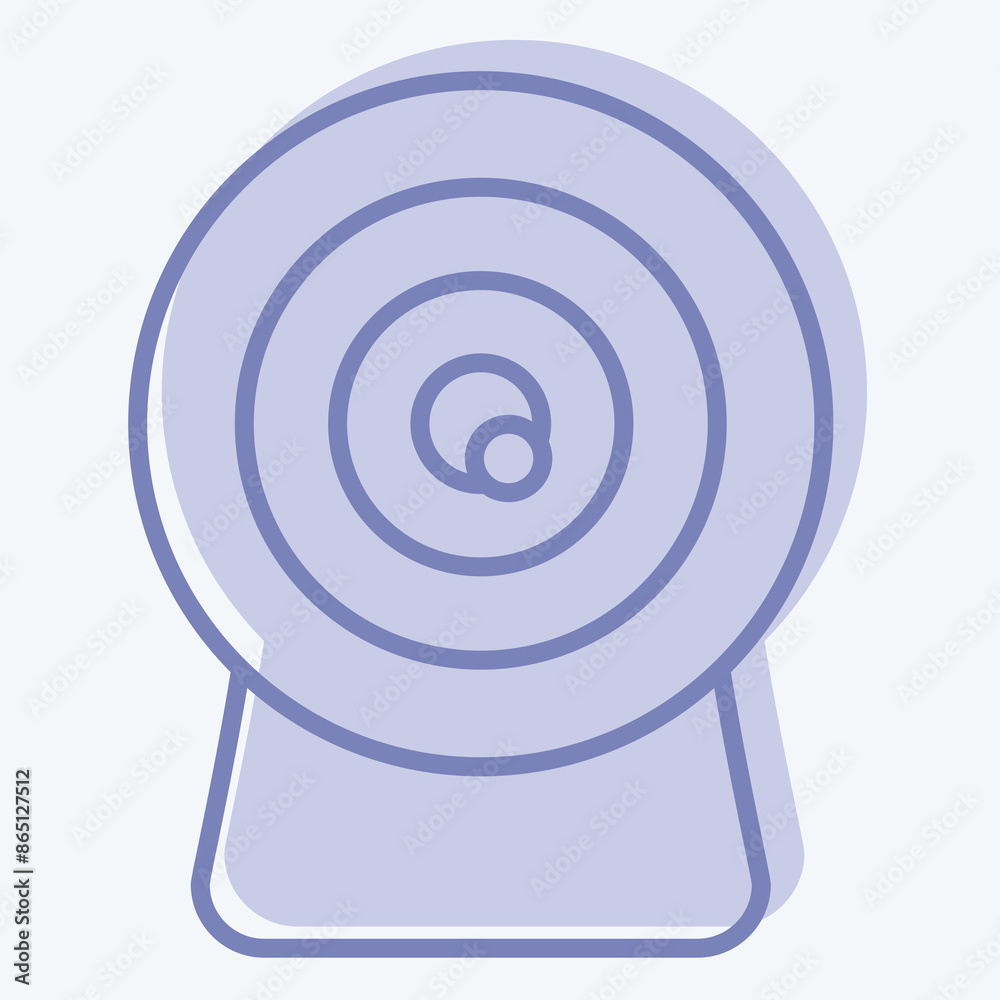 Icon Webcam. related to Office symbol. two tone style. simple design illustration Icon Webcam. related to Office symbol. two tone style. simple design illustration