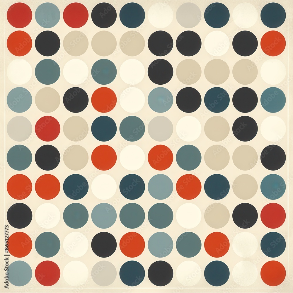 Retro Circle Pattern Design Retro Circle Pattern Design