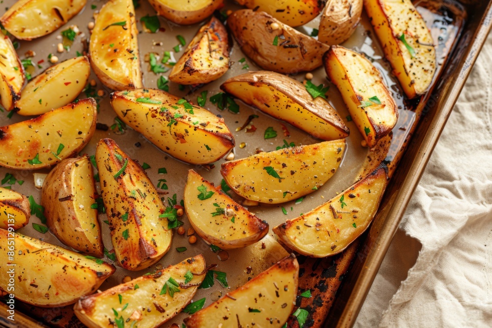 roasted potato wedges roasted potato wedges