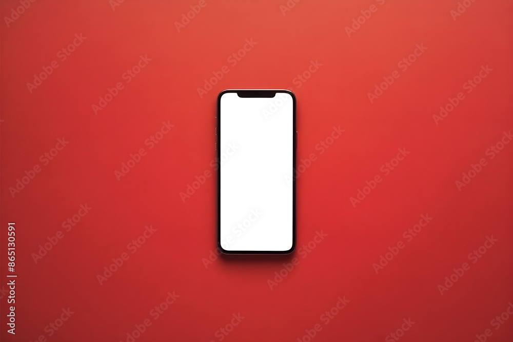 smartphone mockup on red background, mobile screen mockup smartphone mockup on red background, mobile screen mockup