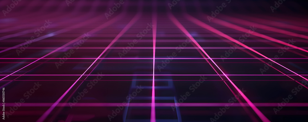 Retro style background. Purple lines form squares on dark background. Retro style background. Purple lines form squares on dark background.