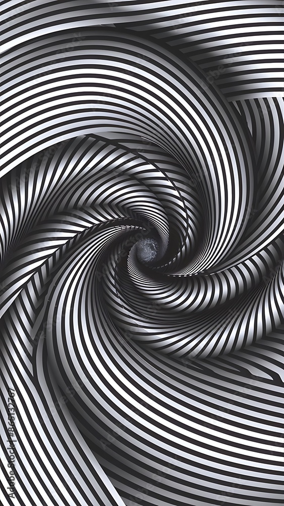 Fototapeta premium Seamless pattern with twisted lines, vector linear tiling background Wallpaper