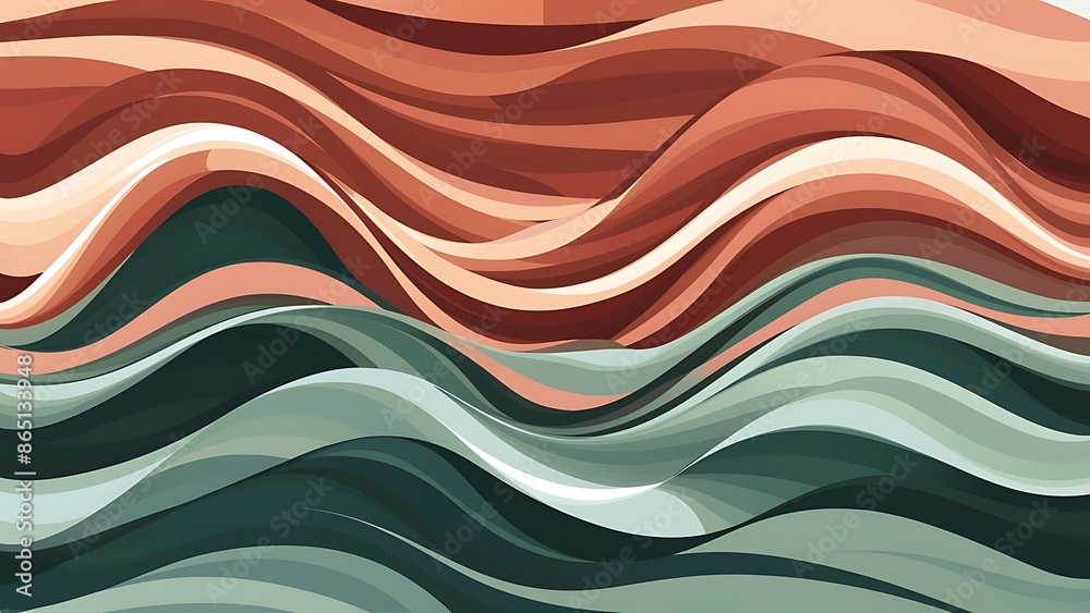 Mid-Century Abstract Vector Pattern Wallpaper Mid-Century Abstract Vector Pattern Wallpaper