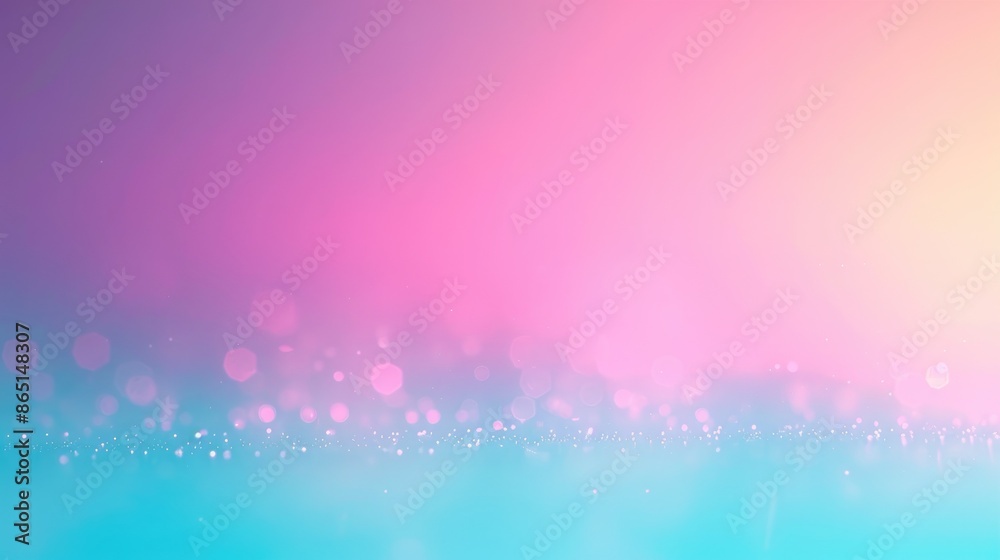 Abstract Pink and Blue Gradient Background with Bokeh Lights. Abstract Pink and Blue Gradient Background with Bokeh Lights.