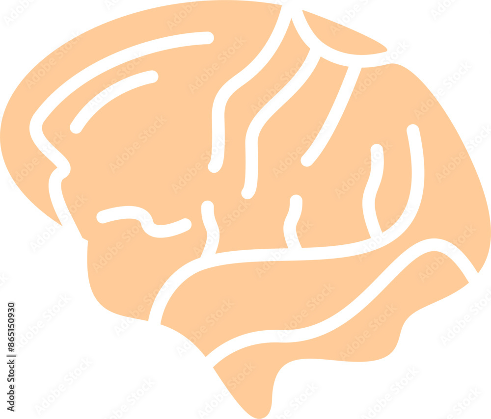 Fototapeta premium Brain Vector Icon