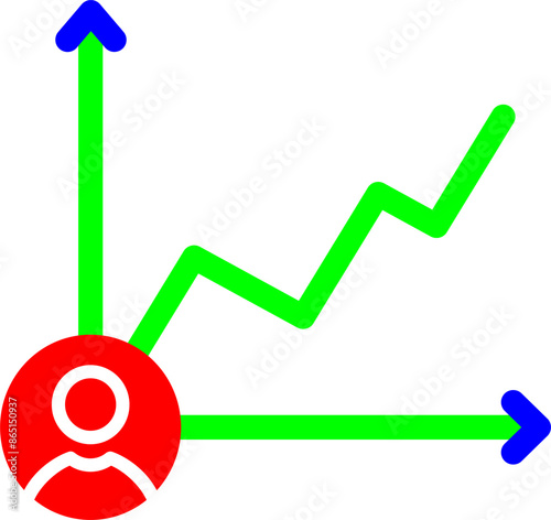 Candidate Graph Vector Icon