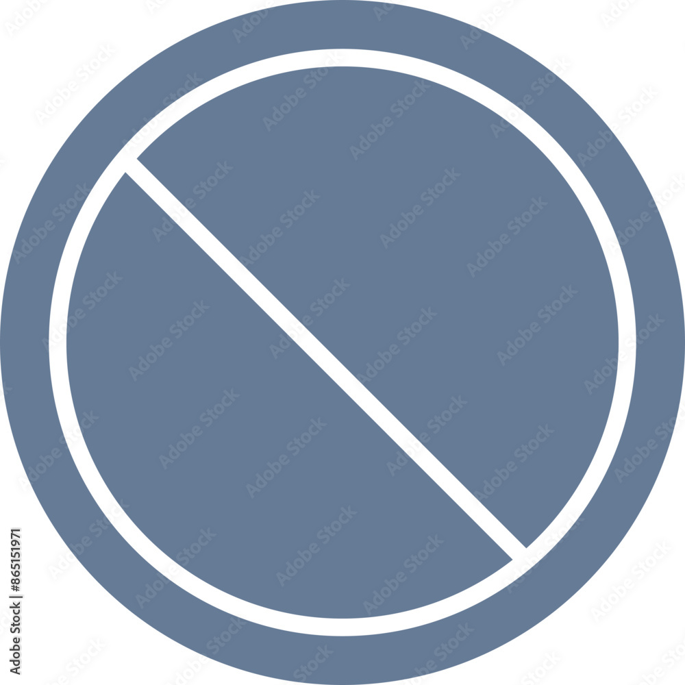Prohibited Vector Icon