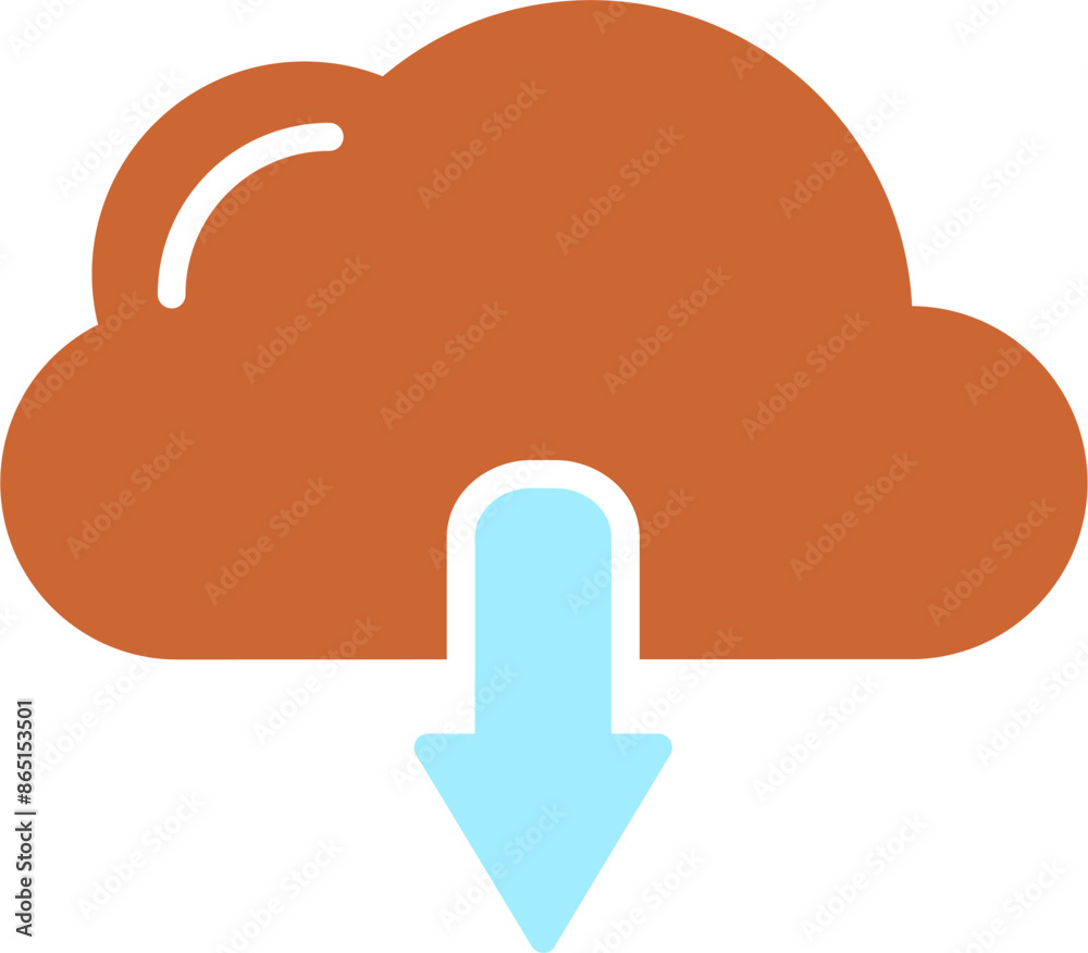 Cloud-Download Vector Icon