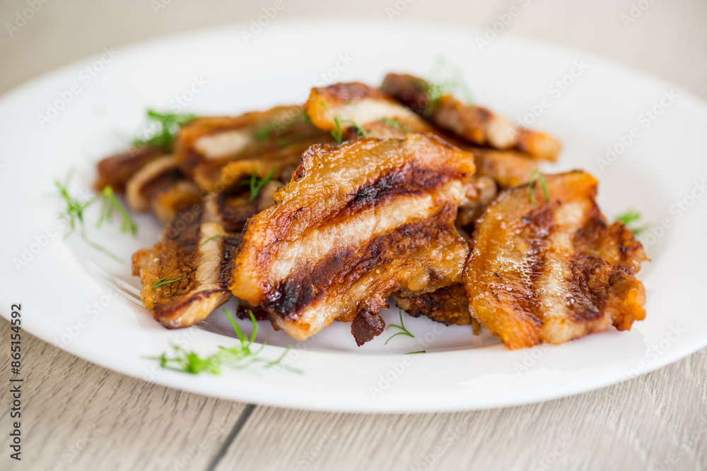Crispy golden grilled pork belly Crispy golden grilled pork belly