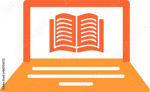 Online Books Vector Icon
