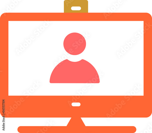 Video Communication Vector Icon