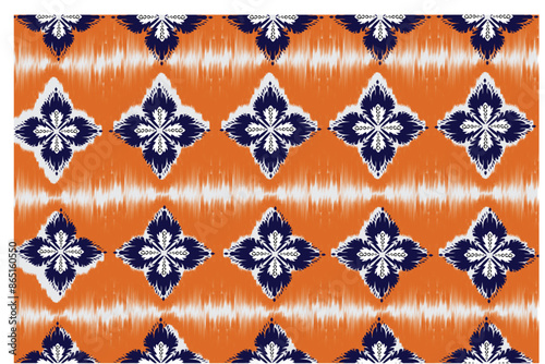 Oreintal Flora Damask Seamless pattern  embroidery, Indian style.  art ornament print.Design for carpet, cover.wallpaper, wrapping, fabric, clothing seamless knitted pattern.