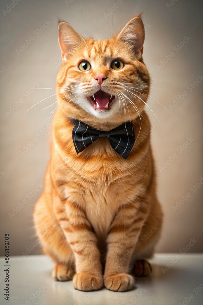cute fluffy cat with tie cute fluffy cat with tie