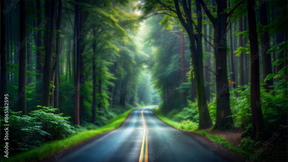 Fototapeta premium beautiful view of the forest