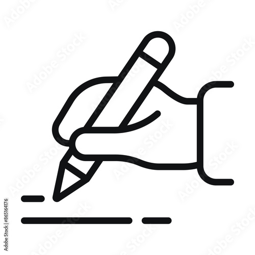 Writing vector outline icon
