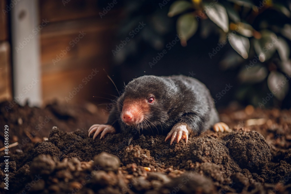 mole in nature wildlife mole in nature wildlife
