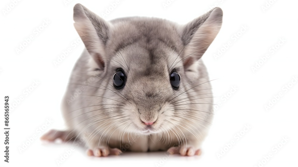 2. Create a high-resolution image of a Chinchilla highlighting its soft fur and small size, with a transparent background suitable for effortless placement on a white backdrop. Ensure the final image 2. Create a high-resolution image of a Chinchilla highlighting its soft fur and small size, with a transparent background suitable for effortless placement on a white backdrop. Ensure the final image