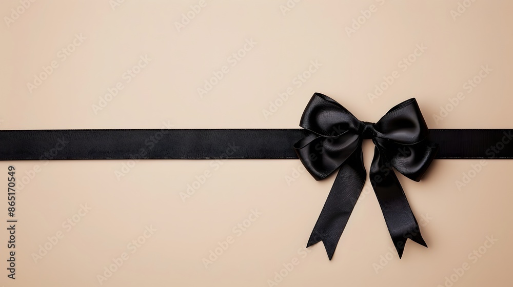 Top view photo of black gift box with black ribbon bow on isolated black background with empty space Top view photo of black gift box with black ribbon bow on isolated black background with empty space