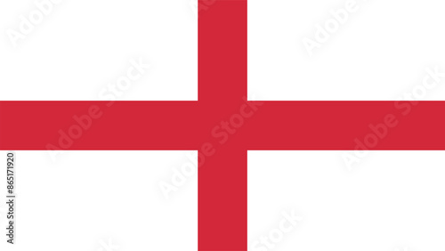 Vector flag of England. Illustration eps10.