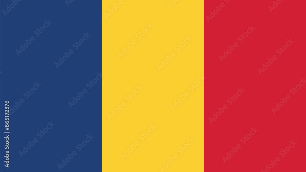 Vector flag of Romania. Illustration eps10. Vector flag of Romania. Illustration eps10.