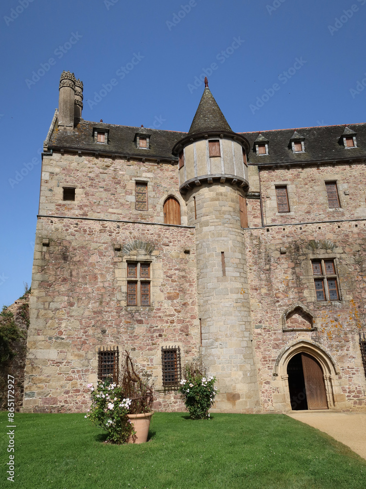 Obraz premium Château de La Roche-Jagu à Ploëzal (Bretagne)