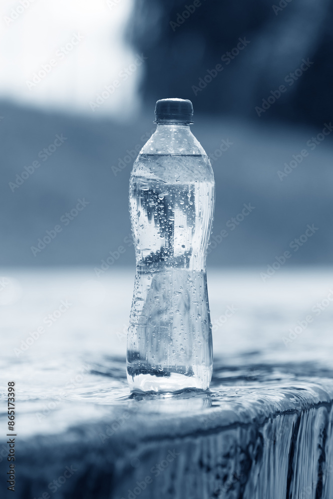 clean water in the plastic bottle clean water in the plastic bottle