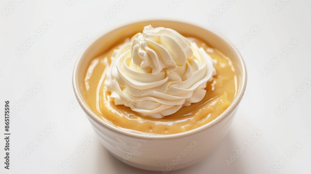 Delicious Bowl of Creamy Butterscotch Pudding Delicious Bowl of Creamy Butterscotch Pudding