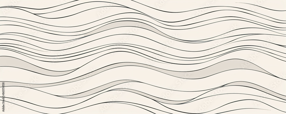 pattern of waves, thin lines on light gray background. Simple elegant seamless texture for textile design, wallpaper, packaging and web design. pattern of waves, thin lines on light gray background. Simple elegant seamless texture for textile design, wallpaper, packaging and web design.