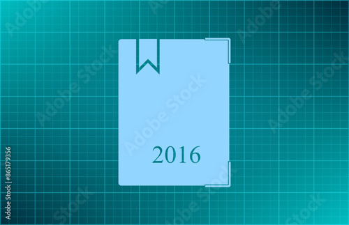 Vector illustration blue background