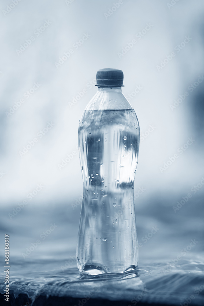clean water in the plastic bottle clean water in the plastic bottle