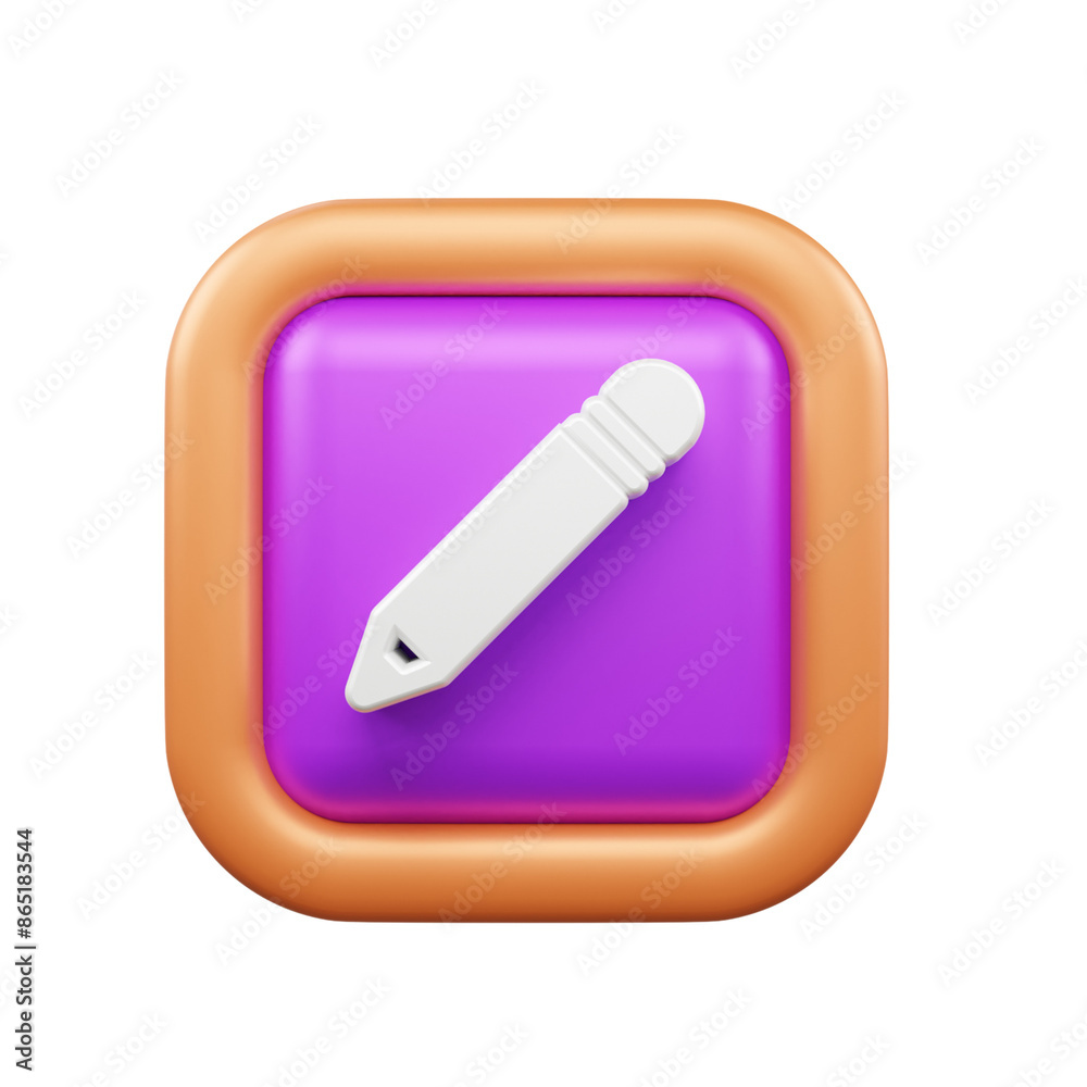 User Interface 3d icon illustration or User interface web and apps icon User Interface 3d icon illustration or User interface web and apps icon
