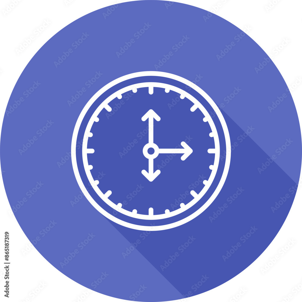 Fototapeta premium Clock Vector Icon