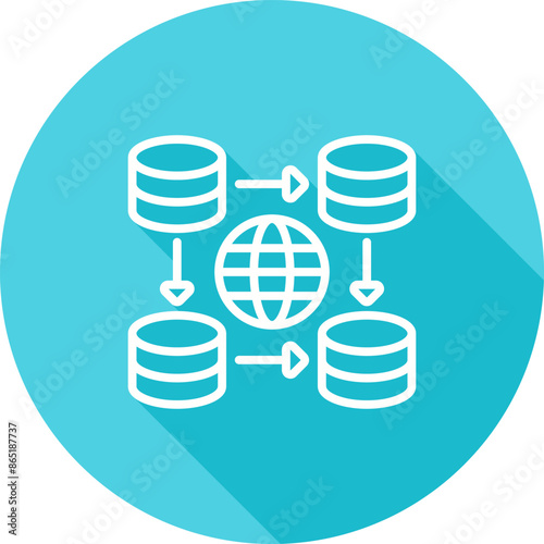 CDN (Content Delivery Netw Vector Icon