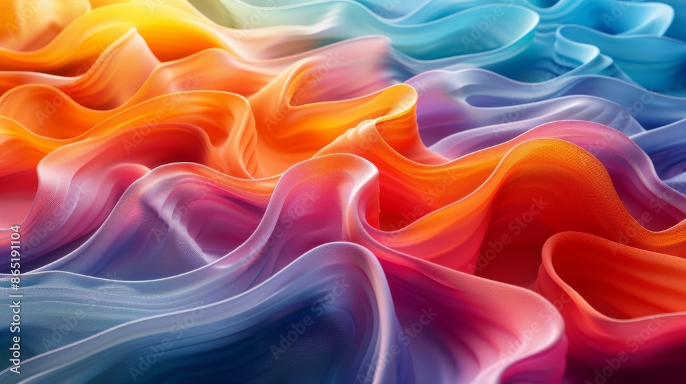 Abstract white flowing waves Abstract white flowing waves