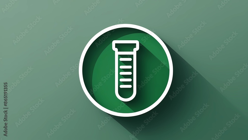Laboratory Test Tube Icon in Green Circle on Gradient Background
Laboratory Test Tube Icon in Green Circle on Gradient Background