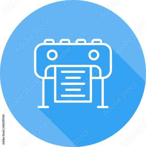 Plotter Vector Icon