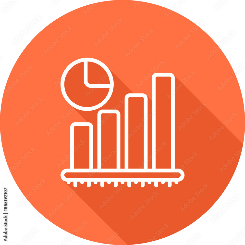 Bar Graph Vector Icon